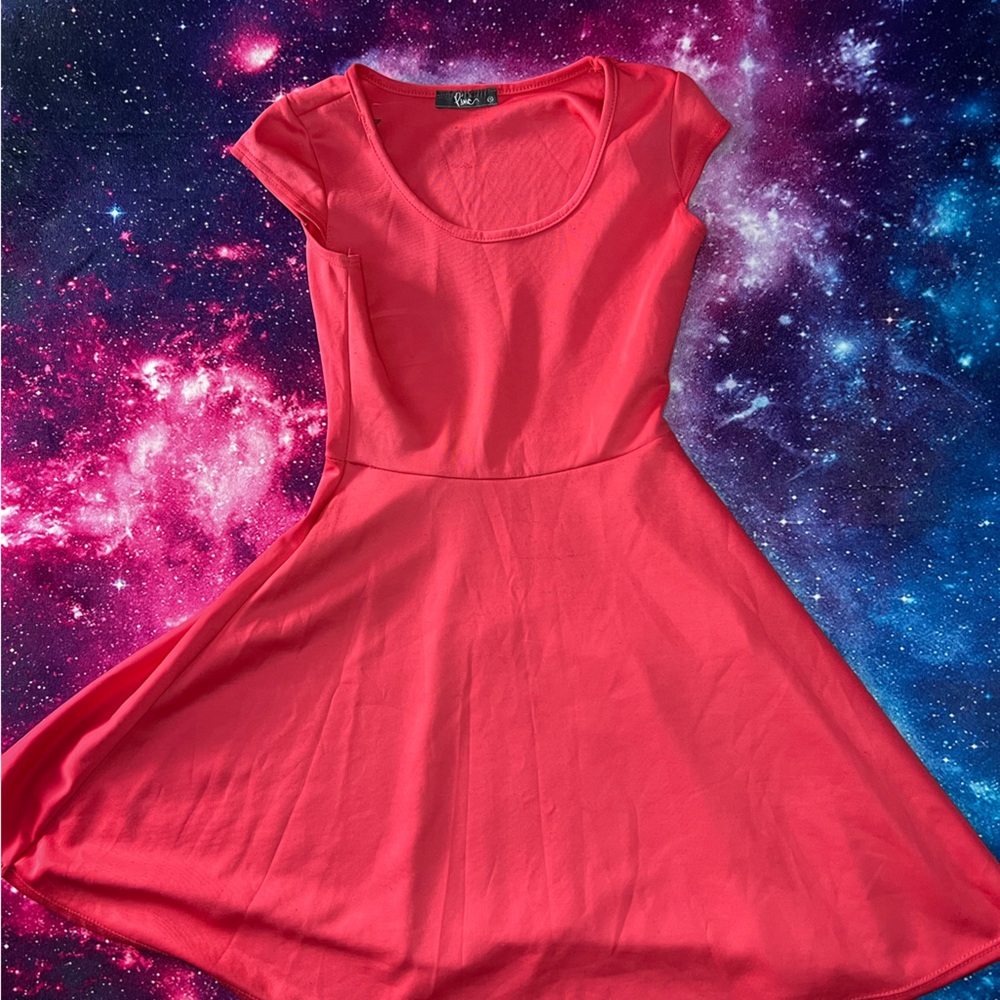 Pink Size Small Summer Dress Stretchy Fabric